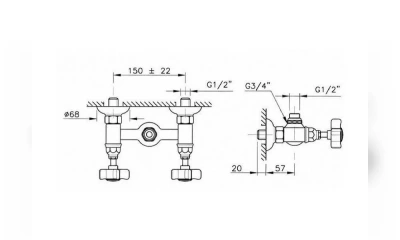 Смеситель Для Душа Nicolazzi Petit M.Blanc 1425Cr78