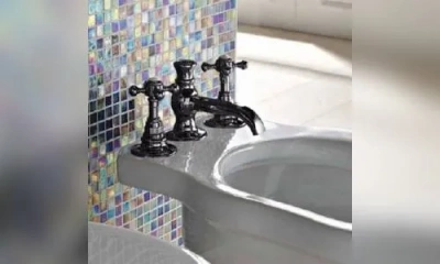 Sbordoni Parigi Смеситель Для Биде На 3 Отверстия, Цвет Черный Никель