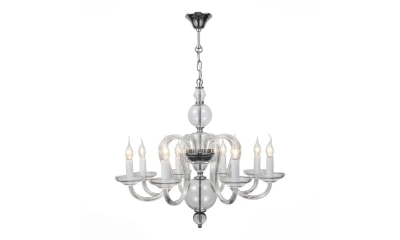 SL757.103.08 Люстра подвесная ST-Luce Хром, Прозрачный/Прозрачный E14 8*40W