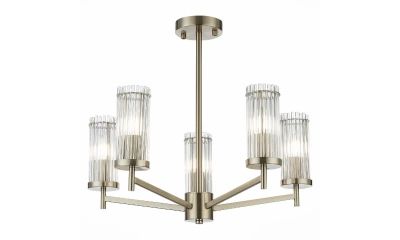 SL1233.102.05 Люстра потолочная ST-Luce Никель/Прозрачный E14 5*60W