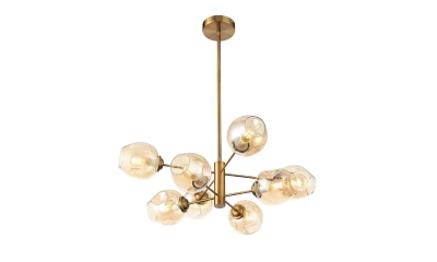 SL1500.203.08 Светильник подвесной ST-Luce Золотистый/Янтарный E14 8*40W