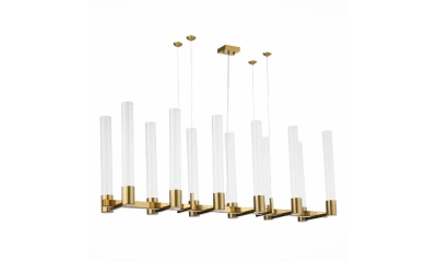 SL1229.303.12 Люстра подвесная ST-Luce Латунь/Прозрачный GU10 12*5W