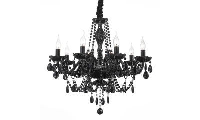 SL642.403.08 Люстра подвесная ST-Luce Черный, Хром/Черный E14 8*40W