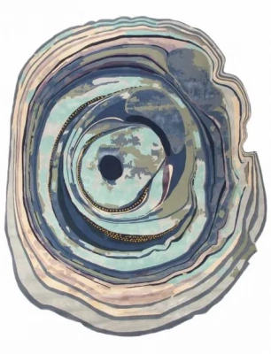 Ковер Sahrai Agata Teal Blue 300Cm X 250Cm