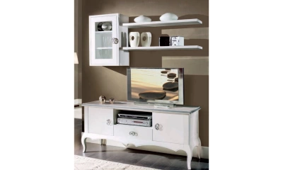 Комплект мебели в гостиную Vaccari Giovanni Bella Italia (тумба ТВ, навесной шкаф, 2 полки)