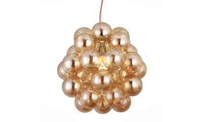 SL533.093.03 Люстра подвесная ST-Luce Хром/Янтарный E27 3*60W