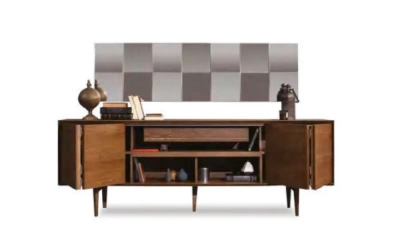 Комплект Мебели В Гостиную (Стол Обеденный, Стулья 6 Штук, Комод, Зеркало) Orix