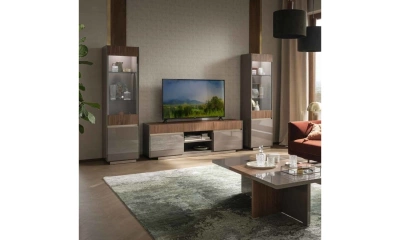Комплект мебели в гостиную Alf Group Corso Como (Тумба ТВ + 2 витрины 1А)