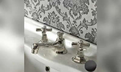 Sbordoni Deco Смеситель Для Раковины На 3 Отверстия, Цвет Черный Никель