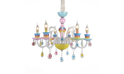 SL673.783.06 Люстра подвесная ST-Luce Разноцветный/Разноцветный E14 6*40W