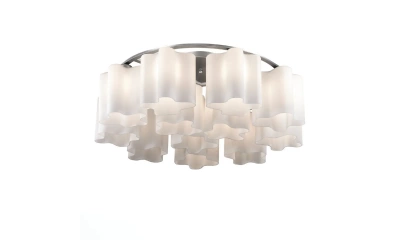 SL116.052.12 Люстра потолочная ST-Luce Серебристый/Белый E27 12*60W (из 2-х коробок)