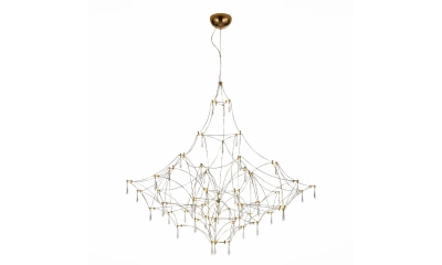 SL797.213.114 Люстра подвесная ST-Luce Золотистый, Прозрачный LED 114*0,45W 3000K