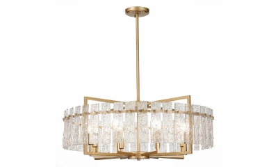 SL1632.203.08 Люстра подвесная ST-Luce Шампань/Прозрачный E14 8*60W