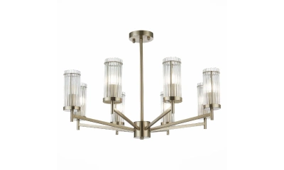 SL1233.102.08 Люстра потолочная ST-Luce Никель/Прозрачный E14 8*60W