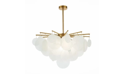 SL1231.302.06 Люстра потолочная ST-Luce Латунь/Белый E14 6*60W