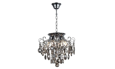 SL846.102.06 Люстра подвесная ST-Luce Темный хром/Тонированный черный E14 6*40W