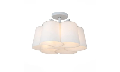 SL543.502.06 Люстра потолочная ST-Luce Серебристый/Белый E27 6*60W