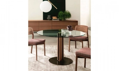 Стол Porada Quadrifoglio Crystal Tondo 1