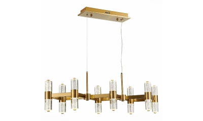 SL6007.203.16 Люстра подвесная ST-Luce Латунь/Прозрачный LED 16*2,5W 4000K