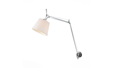 SL464.111.01 Бра ST-Luce Хром/Белый E27 1*60W (из 2-х коробок)