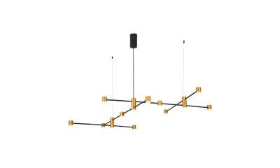 SL1596.423.22 Светильник подвесной ST-Luce Золотистый, Черный/Белый LED 22*3W 3000K