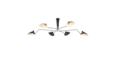 SL305.402.06 Люстра потолочная ST-Luce Черный/Черный, Белый E27 6*60W