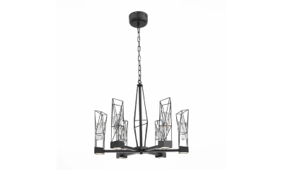 SL815.303.06 Люстра подвесная ST-Luce Серый графит/Серый графит, Прозрачный LED 6*8W 4000K