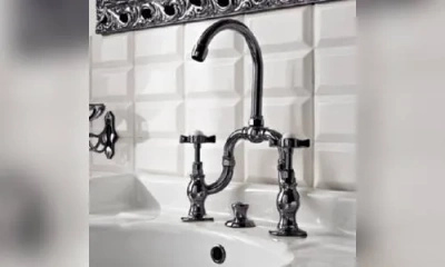 Sbordoni Antica Смеситель Для Раковины На 2 Отверстия, Цвет Черный Никель