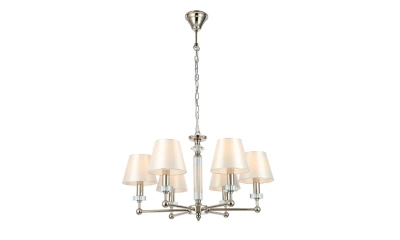 SL1755.153.06 Люстра подвесная ST-Luce Никель/Белый E14 6*40W