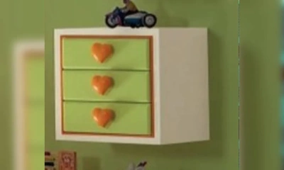 Ящик Квадратный Halley Junior Ручки В Виде Сердца