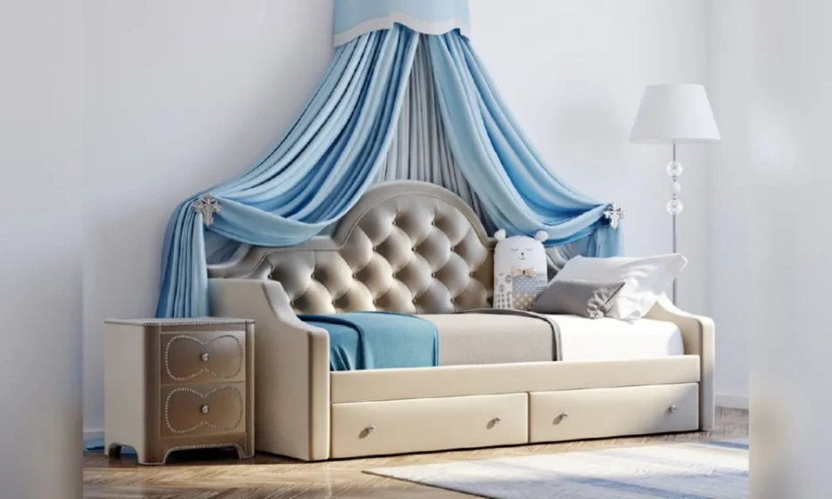 Прикроватная Мягкая Тумба 2 Ящика T110-Nkn-B18 - фото 2