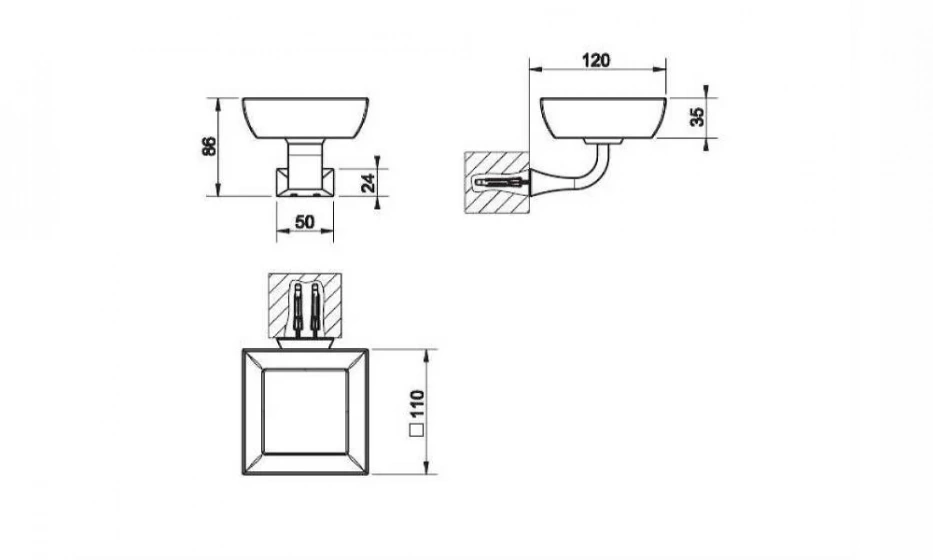 Мыльница Подвесная Mimi 33202.031 - фото 1