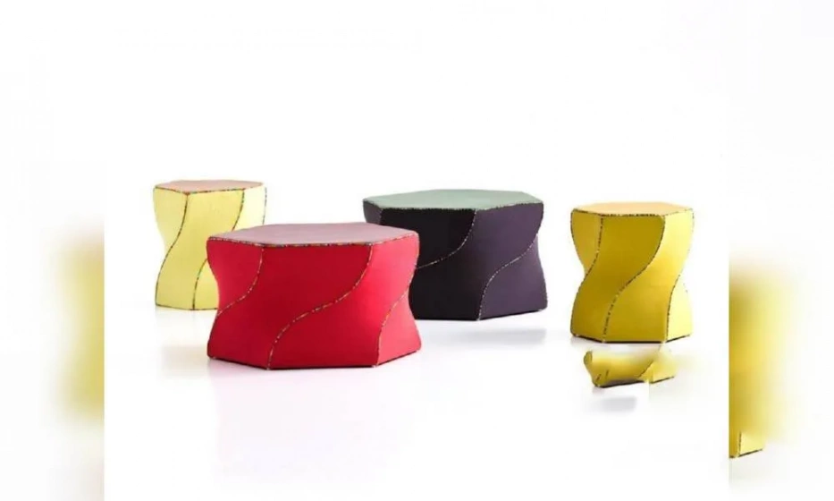 Пуф Обитый Кожей Twist, Moroso - фото 1