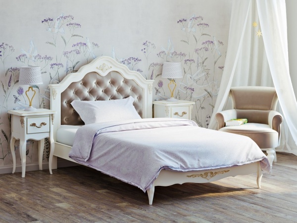 Кровать с мягким изголовьем 180*200 Романтик Голд KREIND 146653776