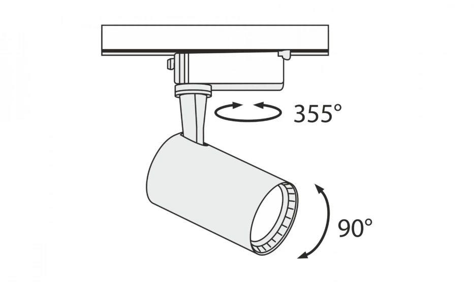 Трековый Светильник Technical Tr003-1-6W3K-B - фото 5
