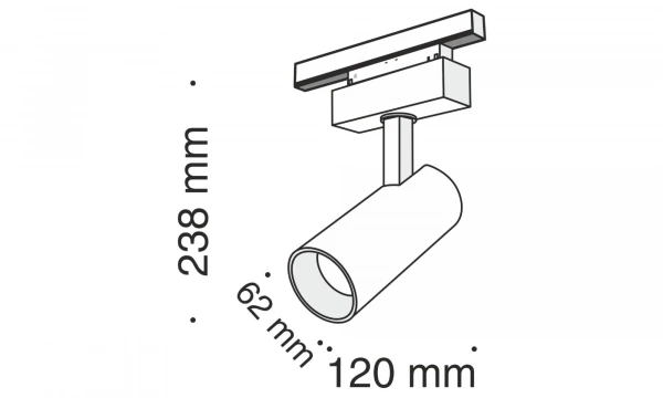 Трековый Светильник Technical Tr019-2-15W4K-B