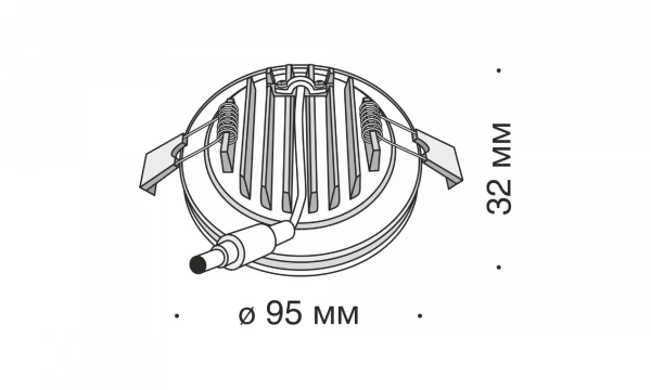 Встраиваемый Светильник Technical Dl2001-L12W4K