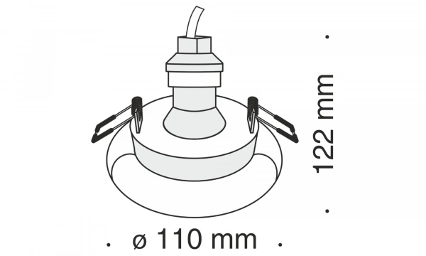 Встраиваемый Светильник Technical Dl006-1-01-W