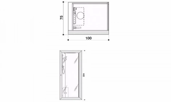 Душевая Кабина Jacuzzi Frame 9448-262A