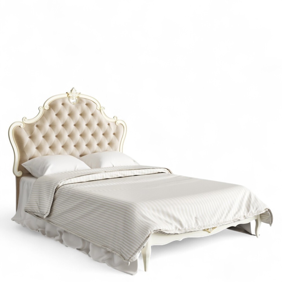 Кровать с мягким изголовьем 120*200 Романтик Голд KREIND 323721317 - фото 1