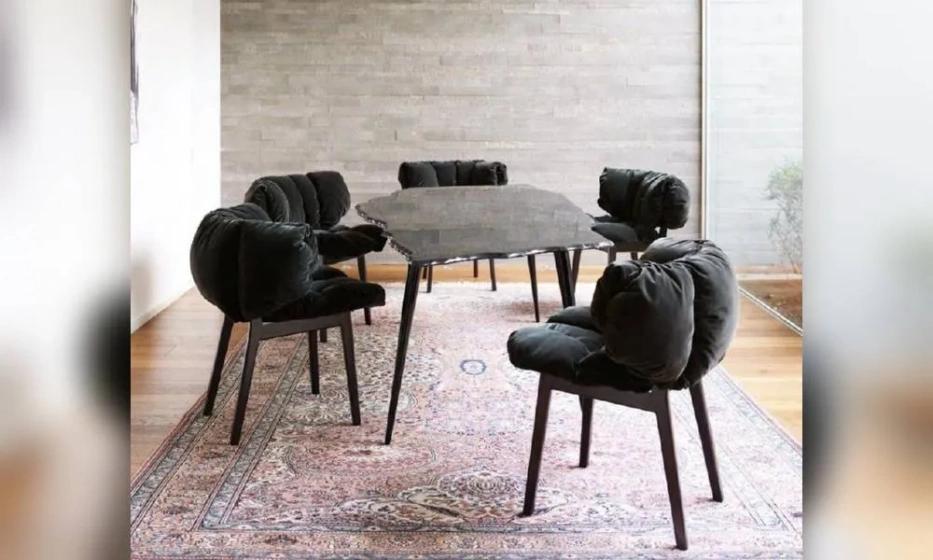 Кресло Edra Blue Velvet - фото 1