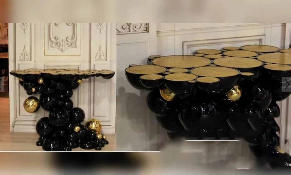 Консоль Newton White & Gold, Boca Do Lobo - фото 1