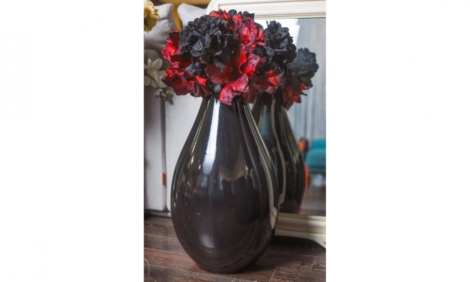 Unico Italia Ваза H.65 Ceramica Nero Lucido - фото 1