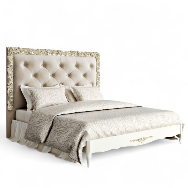 Кровать с мягким изголовьем 180*200 Романтик Голд KREIND 181704744