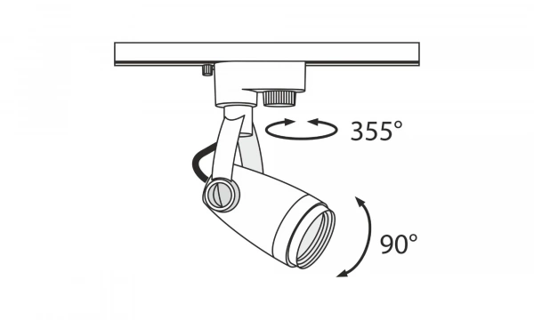Трековый Светильник Technical Tr001-1-Gu10-B