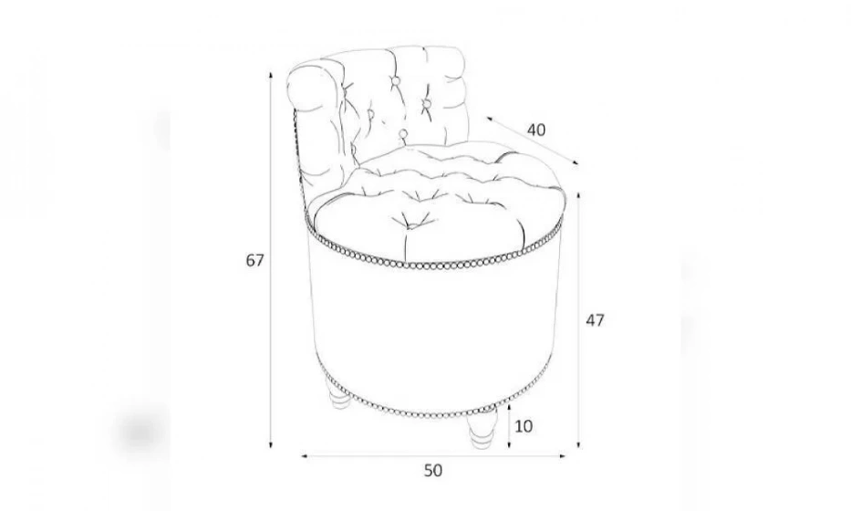 Пуф Kreind Canapes Большой Со Спинкой M03-Wn-E03 - фото 1