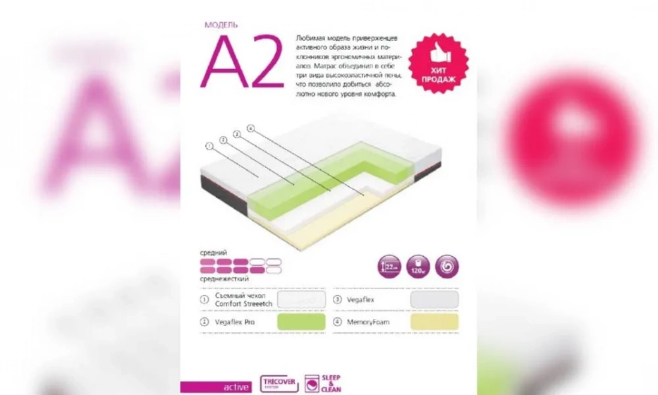 Вегас Матрац A2 160*200 - фото 1