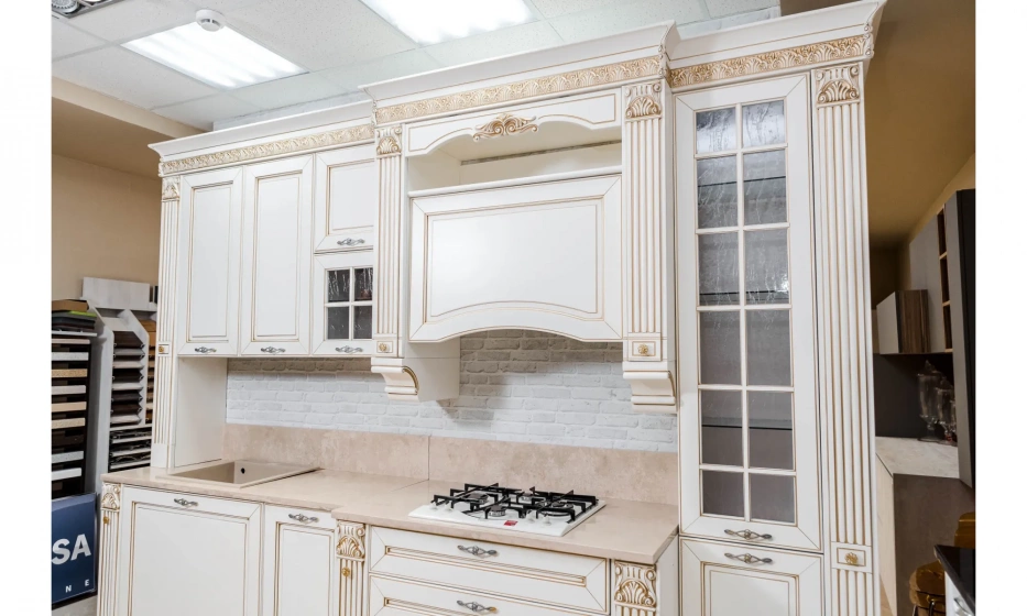 Stosa Cucine Dolcevita Кухня + Столешница+Мойка Бежевый\Золото - фото 5