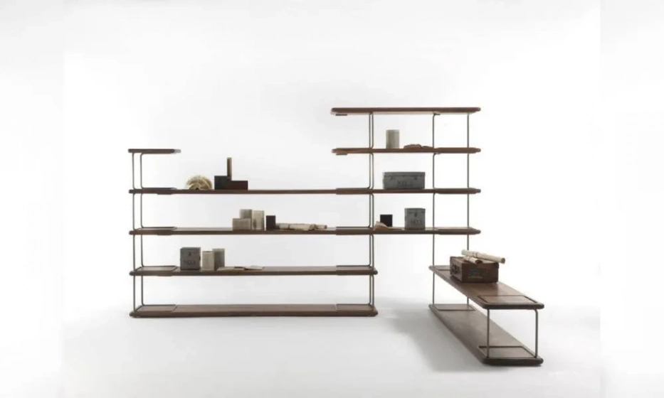 Стеллаж С Деревянными Полками Tubular, Riva 1920 - фото 1