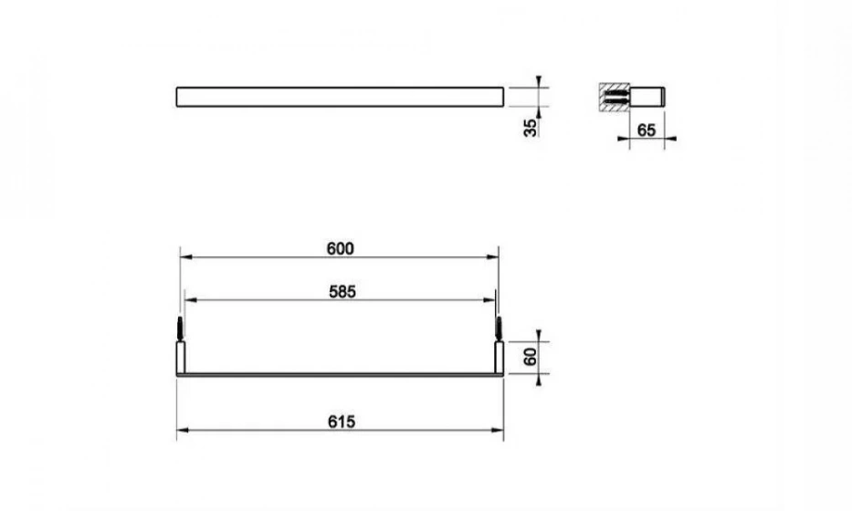 Полотенцедержатель Rettangolo 20903.031 - фото 2